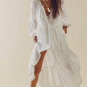 FREE PEOPLE Eddie Dress - XS White